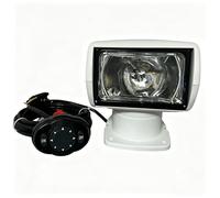 Faro Marino 100W 2500Lm - Rotabile a 360° Impermeabile IP67, Faro di Ricerca Portatile per Barca 12V con Telecomando per Camion, Auto, Yacht e Navigazione