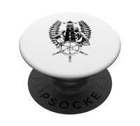 Faro Maritim Nautico Retro Vacanza Ancora PopSockets PopGrip Adesivo