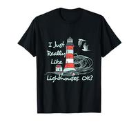 Faro Mi piacciono molto i fari in barca sul mare Maglietta
