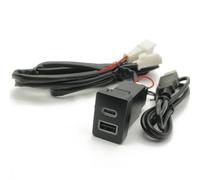 Faro Modulo Driver Porta USB Center Compatibile Con Toyota Per Camry Per Prius Telefono Per Auto Per Harger Per Tipo-C PD QC3.0 Adattatore Doppia Presa Di Ricarica