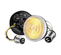 Faro Moto 2 Indicatori Direzione A LED E Luci Di Marcia 1157 Anteriori / 1156 Posteriori Rosse Per Motocicletta Faretti Moto Led(1157 White yellow)