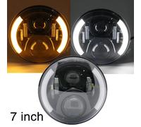 Faro moto a LED 7 Pollici lampadina per Moto a LED DRL Angel Eyes per Harley Hon