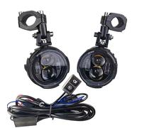 Faro Moto Coppia Di Fari Fendinebbia Per Moto Da 100 W Fari Ausiliari A LED Fari Anteriori A Doppio Colore Lampeggianti Fendinebbia Moto Fari Anteriori Moto