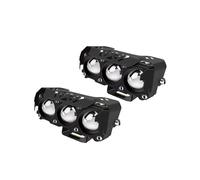 Faro Moto Faretto LED Per Moto 8V-85V Bicolore Abbaglianti/anabbaglianti Fendinebbia Per Auto, Camion, SUV, UTV, Mini Lenti, Fari, Luce Di Guida Fari per Moto(Only 2 Pieces)