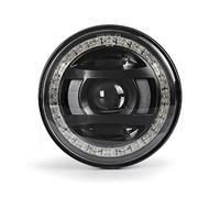 faro moto Faro da moto 30W 12V DC con sfondo ambra chiaro bianco Halo Hi/Low Beam compatibile 2017 Per Honda CMX250 Rebel
