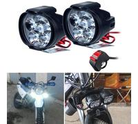 Faro Moto Led Eurowagens Con Interruttore 77011272212N + Leva