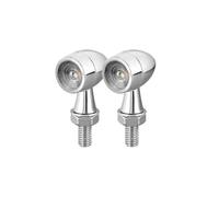 Faro Moto Luci Anteriori Adatto per Honda Adatto per Yamaha Cafe RacerMotorcycle LED Indicatori di direzione Moto Led Freno Luci di arresto 8mm 12V Lampada Fari Moto Faretto Anteriore(2 X White Amber)
