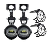 Faro Motocicletta Ausiliarie Moto 40W 6000K Fendinebbia Spot Per BMW R1200GS F800GS F700GS F650 K1600 Fari Fendinebbia Universali(Style 5)