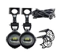 Faro Motocicletta Ausiliarie Moto 40W 6000K Fendinebbia Spot Per BMW R1200GS F800GS F700GS F650 K1600 Fari Fendinebbia Universali(Style 1)