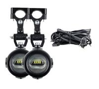 Faro Motocicletta Ausiliarie Moto 40W 6000K Fendinebbia Spot Per BMW R1200GS F800GS F700GS F650 K1600 Fari Fendinebbia Universali(Style 3)