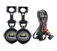 Faro Motocicletta Ausiliarie Moto 40W 6000K Fendinebbia Spot Per BMW R1200GS F800GS F700GS F650 K1600 Fari Fendinebbia Universali(Style 4)