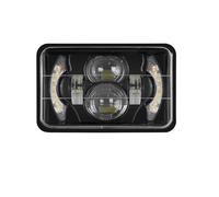 Faro Motocicletta Fari Anteriori LED 4x6" Pollici Abbaglianti Diurne Bianche Ambrate Per H4651 H4652 H4656 H4666(1piece)