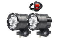 Faro Motocicletta Fari Supplementari LED 60 W Moto Faretti Universali Interruttore Per BMW R1200GS Per ADV F800GS F650 K1200S(2Piece 60W-switch)