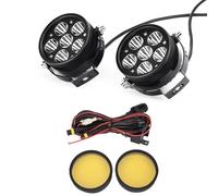 Faro Motocicletta Per BMW R1200 GS 1250 LC Per ADV K1600B F850GS F 750GS F800GS R1250GS Ausiliarie LED Fendinebbia Moto 60 W(Giallo)