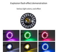 Faro Motocicletta RGB Luminoso 20W Luce Bianco Giallo Per Tutti I Tipi