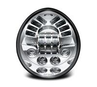 Faro motociclo Faro Anteriore A LED Con Luce Di Marcia Diurna Faro Anteriore Ovale Vrod Per V Rod Per VRSCF Per VRSC Per V-Rod Per Muscle Per VRSCR(Chrome)