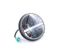 Faro motociclo Faro Anteriore A LED Per Moto Da 7 Pollici Abbagliante/anabbagliante DRL Fendinebbia, Luci Di Sorpasso Riflettore Moto Nero Con Copertura 12 V