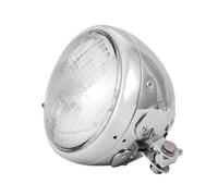 Faro motociclo Faro Anteriore Per Motocicletta Cromato Personalizzato Classico Da 7'' Per Davidson(Giallo)