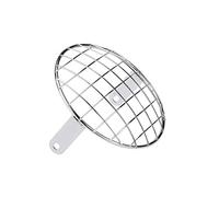 Faro Motociclo Protezione Copertura Protettiva Per Faro Moto Retrò In Metallo 7 Pollici Per Paralume Universale A Griglia Per Faro Per Triumph Griglia Cappuccio(Plating Checkered)