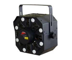 Faro multieffetto LED 23W laser rosso verde 200mW DMX 9ch - JB SYSTEMS INVADER BEG-B04176
