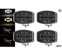 Faro Nebbioso LED Spot Combo DRL 10" 24V x4 Per DAF XF 106 2013+ CF 2014+ E9