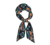Faro nel mare agitato Elegante sciarpa di raso da donna Sciarpa alla moda morbida e lucida con stampa all-over Versatile da indossare come fascia per capelli o cravatta per appuntamenti e foto di v