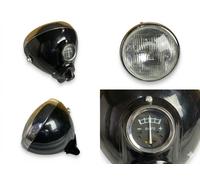 Faro Nero Lucas Tipo 7" Per BSA Triumph Norton AJS Matchless SSU700