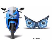 Faro Occhio Grafica Kit Decalcomania Cover Per Kawasaki Ninja 250R 2008-2012