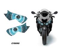 Faro Occhio Grafica Kit Decalcomania Cover Per Kawasaki Ninja ZX14R 2012-2014