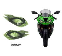 Faro Occhio Grafica Kit Decalcomania Per Kawasaki Ninja ZX6R 2013-2014 Corrupt