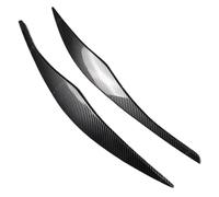 Faro Palpebre Sopracciglio Trim Per BMW E90 E91 Serie 3 318i 320i 320d 325i 330i 330d 2005-2012 Adesivi 3D ABS Gloss Faro Sopracciglia Palpebre 2 Pz Auto Sopracciglia Faro(Carbon Look)