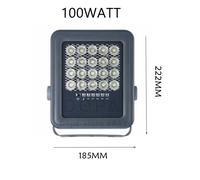 Faro Pannello Solare LED 100W 200W 300W 400W Telecomando Lampada da Esterno IP67