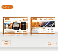 Faro Pannello Solare LED FOYU 100W 200W 500W Sensore Crepuscolare e Telecomando