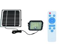 Faretto Proiettore Led con Pannello Solare Faro Luce per Esterni 10W 1500LM