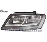 Proiettore H7-h7 Con Motore Elettrico Per Audi Q5 Lato Dx 2008/11-2012/04 Destro