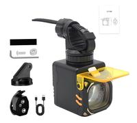 Faro per bici, Faro per bici ricaricabile con telecomando wireless, Luce anteriore impermeabile Ipx5 con modalità abbaglianti/anabbaglianti e fendinebbia, LED ricaricabile tramite USB per la guida