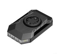 Faro per bicicletta, luce LED da 350 lumen con batteria da 4000 mAh, supporto per computer da bici con ricarica tipo C, per Garmin, impermeabile IPX4