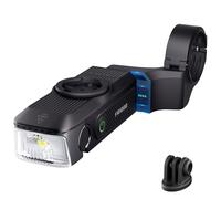 Faro per Bicicletta RAVEMEN FR1000 per Garmin Wahoo Bryton XOSS IGPSPORT, Ricaricabile USB-C 3000mAh, Luce Anteriore Integrata con Supporto GPS, Adattatore AGM04 Gopro, Sgancio Rapido, Angolo