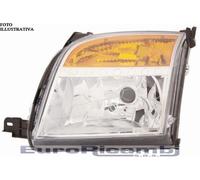 Faro proiettore H4 con motorino dx per Ford Fusion Ry dal 11/2005