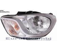 Depo Auto Parts Faro anteriore Proiettore H4 elettrico Hyundai i10 2011-2013 Parabola cromata Destro