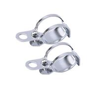 faro per lampadina Supporto per indicatori di direzione per moto, 2 pezzi, supporto per indicatori di direzione, morsetto a forcella, adatto per ATV/scooter Staffe Supporto Faretti(Silver)