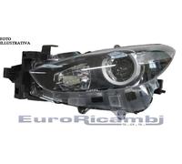 Depo Auto Parts Faro anteriore per Mazda 3 dal 2017 H11-H15 con motore elettrico parabola nera Destro