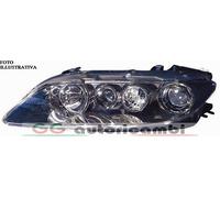 FARO PER MAZDA 6 05-08 H1/H1/H3 CON FENDINEBBIA PARABOLA NERA DESTRO