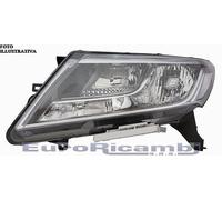 Depo Auto Parts Faro anteriore SX H11-HB3 Pred. reg. elet. per Nissan Navara 2015> Par. nera