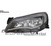 FARO PER OPEL ASTRA J 12-15 H7/H7/H7 PARABOLA NERA BORDO CROMATO SINISTRO