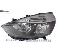 FARO PER RENAULT CLIO 12-16 PARABOLA NERA BORDO NERO DESTRO
