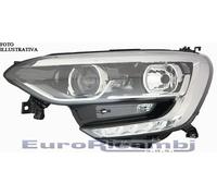FARO PER RENAULT MEGANE 16-20 H7/H9 CON LED INFERIORE BORDO CROMATO DESTRO