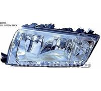 FARO PER SKODA FABIA 99-07 H7/H3 PARABOLA CROMATA SINISTRO