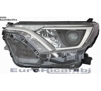 FARO PER TOYOTA RAV4 16-18 HIR2 CON LED PARABOLA NERA SINISTRO