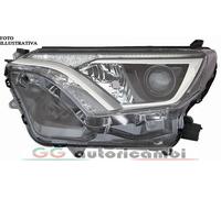 FARO PER TOYOTA RAV4 16-18 HIR2 CON LED PARABOLA NERA SINISTRO